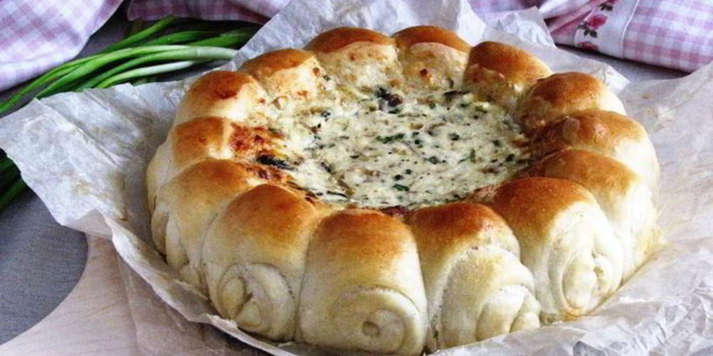 Рецепт булочек-роллов с грибным дип-соусом