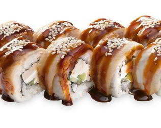 Ролл Филадельфия с угрем и авокадо