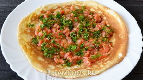 роллы из блинчиков с разной начинкой