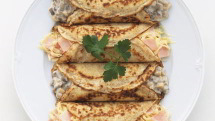 Роллы из блинов