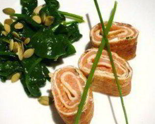 Роллы из копченного лосося