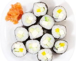 Роллы с овощами