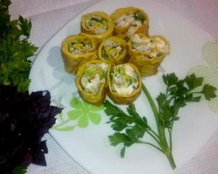 Яичные роллы по-корейски