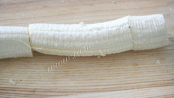 бисквитный рулет с бананом