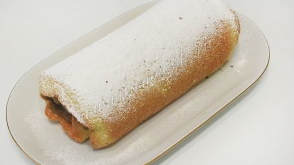 бисквитный рулет с бананом