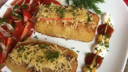 Картофельные рулетики с мясом