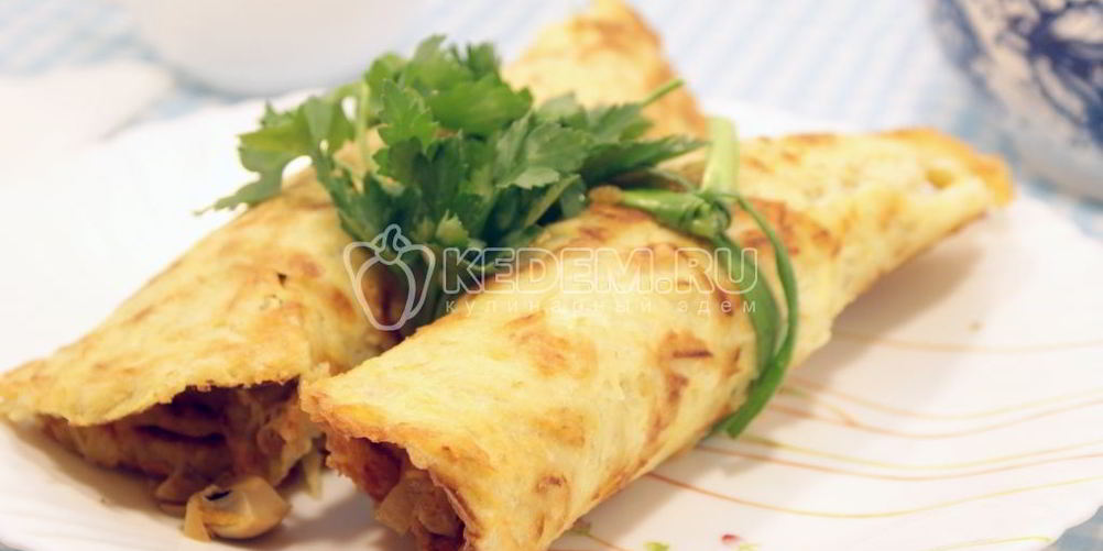 Рецепт картофельных рулетов с грибами