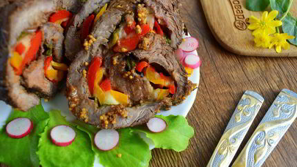 Королевский рулет из говядины