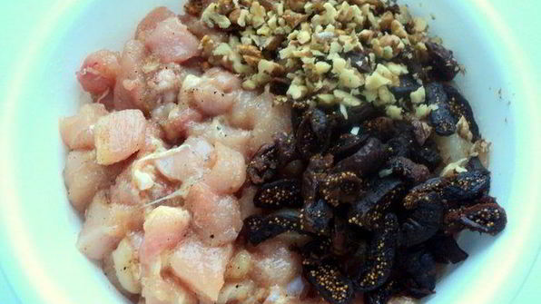 куриный рулет с инжиром