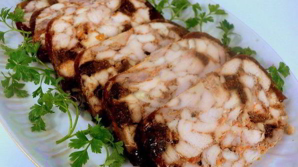 куриный рулет с инжиром