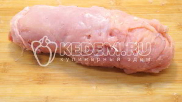 куриный рулет с сыром и укропом