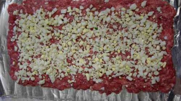 мясной рулет с сыром в фольге