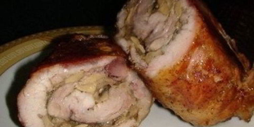 Рецепт рулета мясного с грибами