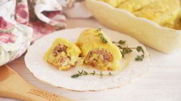 рулетики из картофеля с фаршем