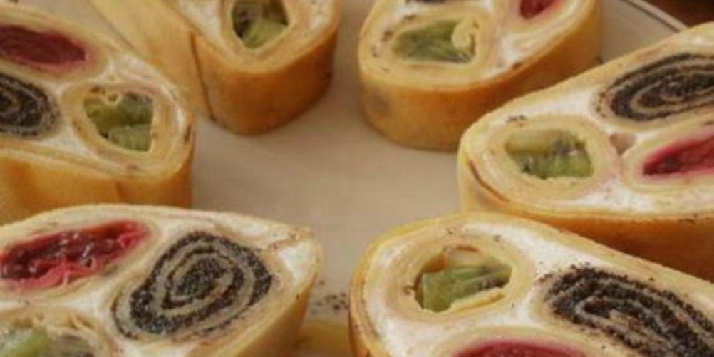 Рецепт рулетов из блинов с начинкой