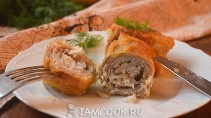 Рыбные рулетики из хека