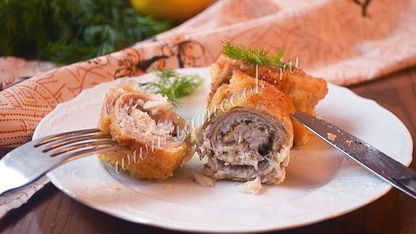 рыбные рулетики из хека