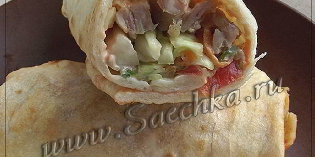 Рецепт шаурмы с курицей