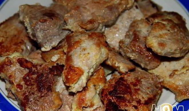 Свинина, маринованная в яйцах