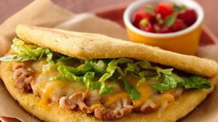 Кукурузные сэндвичи с шампиньонами и сыром