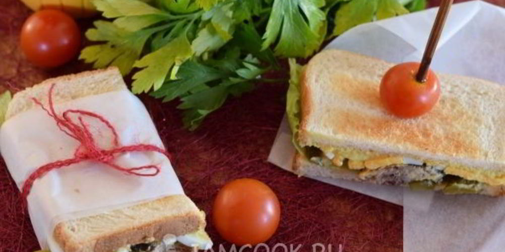 Рецепт рыбного сэндвича