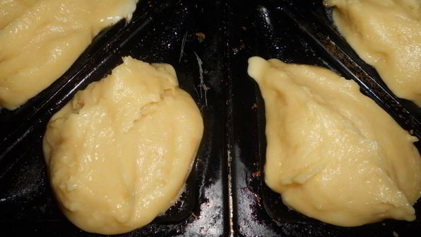 сладкие коржики к чаю в сэндвичнице