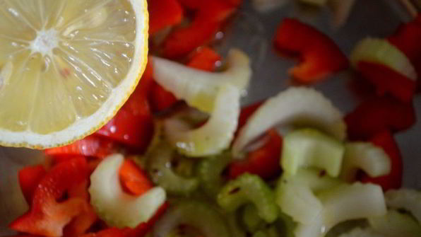 сэндвич с брынзой и овощами