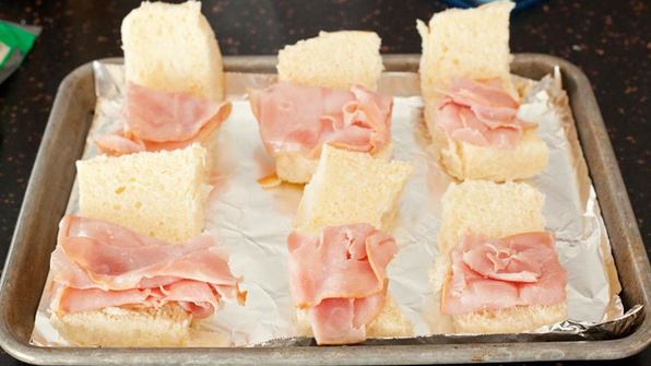 сэндвичи с ветчиной и сыром