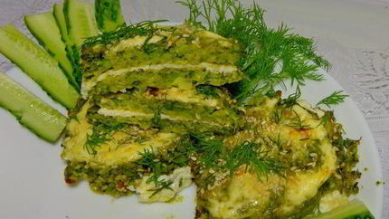 Сырно-капустный сэндвич Этюд в зеленых тонах