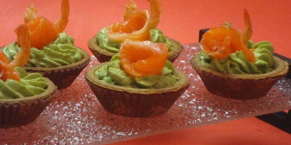 Рецепт крема из авокадо в тарталетках