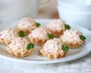 Начинка для тарталеток с крабовыми палочками