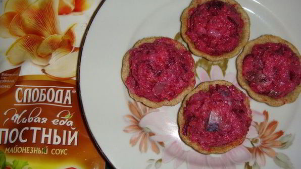 постные тарталетки с рыбой