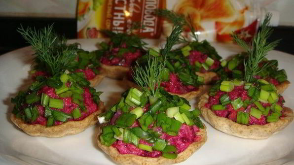 постные тарталетки с рыбой