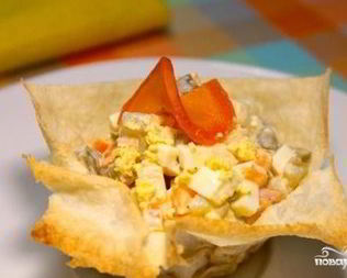 Тарталетки из лаваша