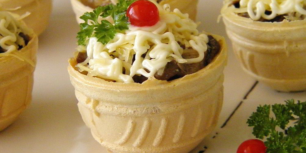 Рецепт тарталеток с грибами