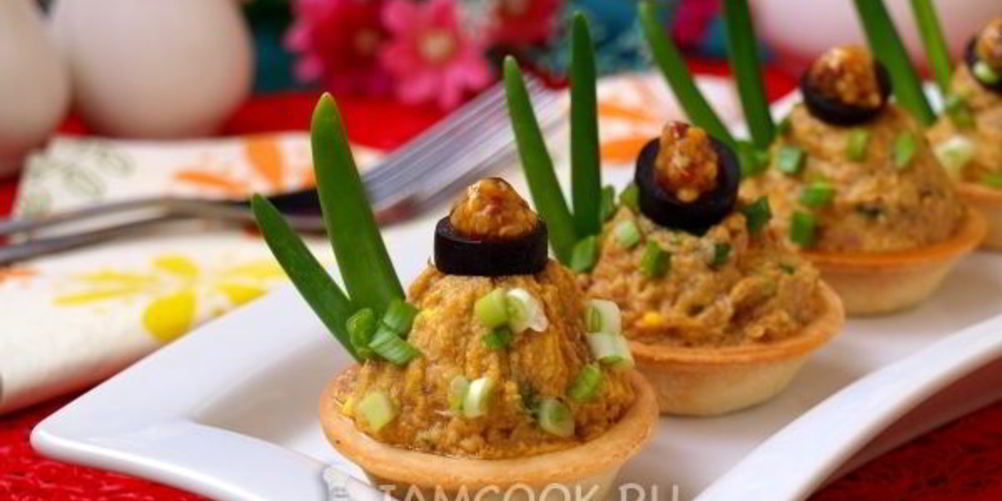 Рецепт тарталеток с консервированным тунцом