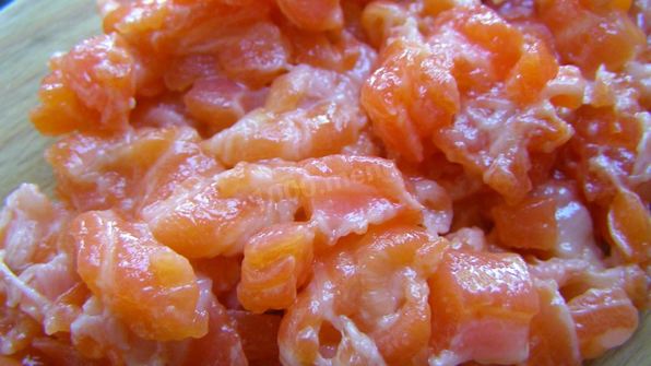 тарталетки с красной рыбой