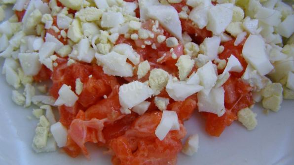 тарталетки с красной рыбой