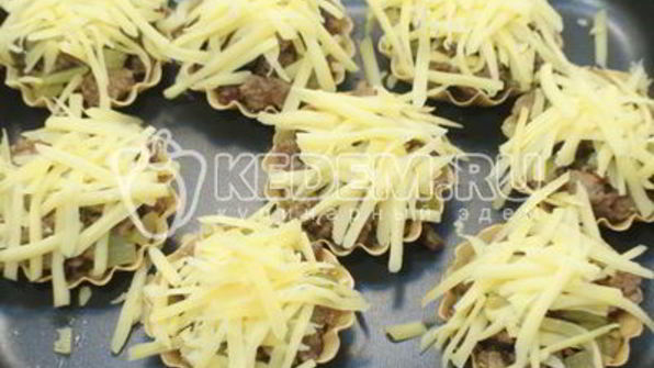 тарталетки с начинкой новогодний сюрприз