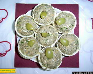 Тарталетки с печенью