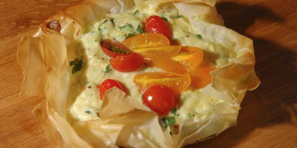 Рецепт тарталеток с рикоттой и помидорами черри