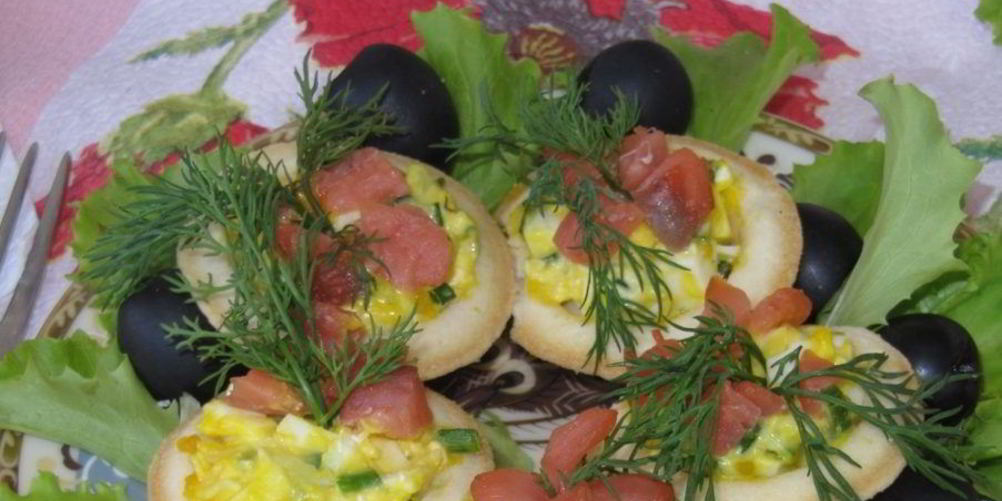 Рецепт тарталеток с рыбой