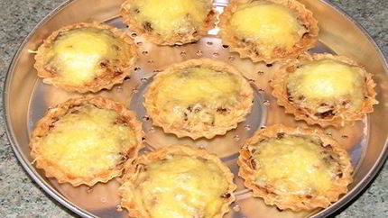Тарталетки запеченные с начинкой