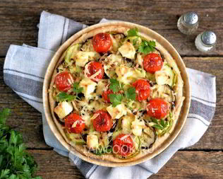 Легкий тарт с овощами-гриль