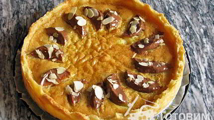 Марципановый тарт с яблоками