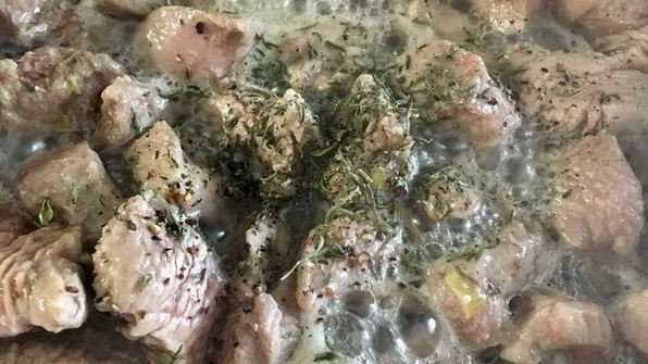 мини-тарты с салатом из индейки и овощей