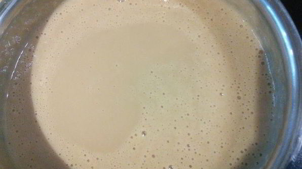 ревеневый тарт с ванильным пудингом и штройзелем