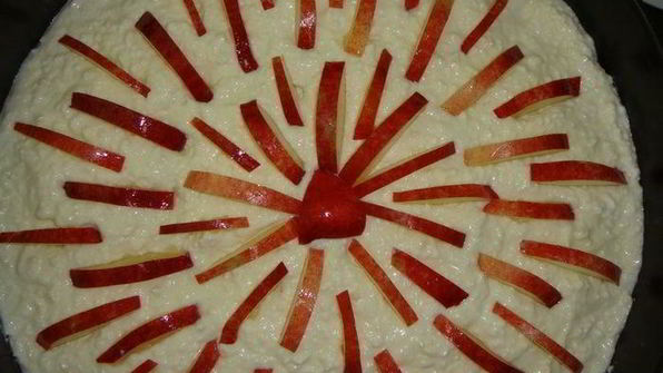 тарт без выпечки с творогом и нектаринами