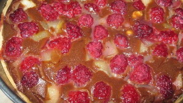 тарт малиново-грушевый перезвон