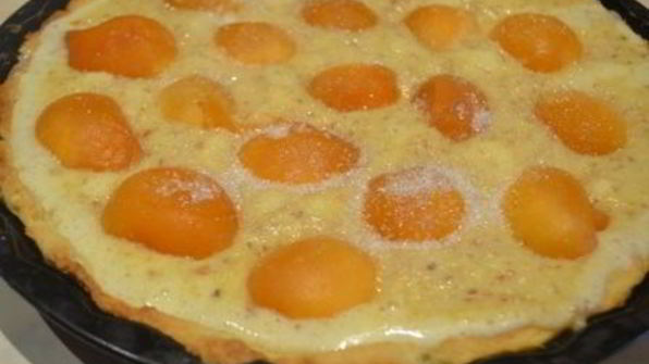 тарт с абрикосовым фражипаном